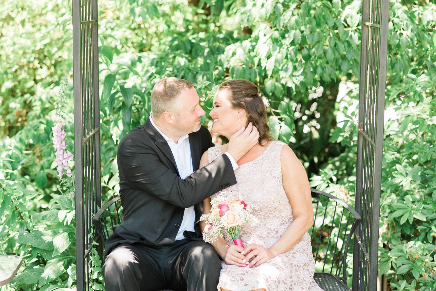 Kissing Bride in Ear