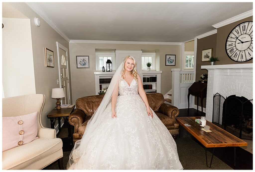 Bride in Livingroom